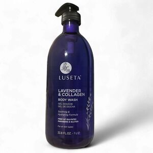 Luseta Lavender & Collagen Body Wash 33.8 oz  Soothing & Hydrating Daily Formula